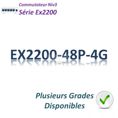 Juniper EX2200 Switch 48G_4SFP_PoE+(405w)