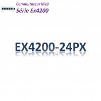 Juniper EX4200 Switch 24G_24PoE+(740w)_1 slot
