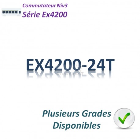 Juniper EX4200 Switch 24G_8PoE(130w)_1 slot