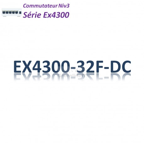 Juniper EX4300 Switch 32SFP_4SFP+_2QSFP+_DC_AFO_1slot