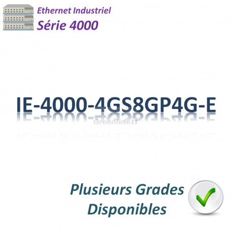 Cisco Industrial 4000 Switch 8G_2x GE SFP_4x GE SFP combo _8x PoE+_LAN Base