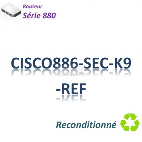 Cisco 880 Refurbished Routeur 4x 10/100_ ADSL2+_BRI ST_IP