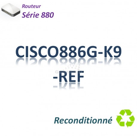 Cisco 880 Refurbished Routeur 4x 10/100_ ADSL2+_BRI ST_ 3G WWAN_Security