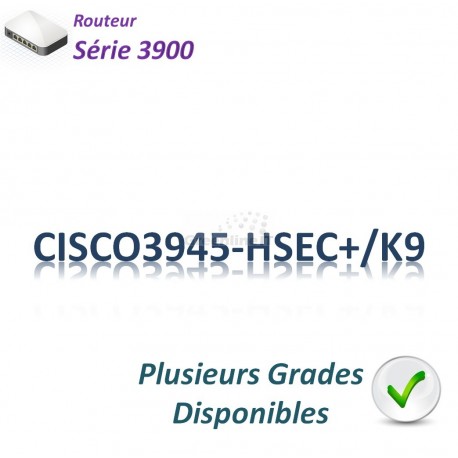 Cisco 3900 Routeur 3x 1GBase-T_2SFP_IP