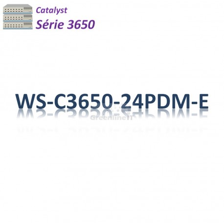 Catalyst 3650 Switch 24G_2SFP_2SFP+_PoE+(390w)_IP Services