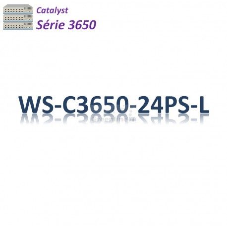 Catalyst 3650 Switch 24G_4SFP_PoE+(390w)_LAN Base