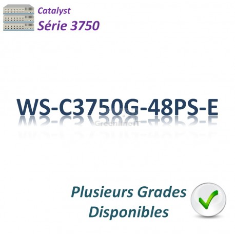 Catalyst 3750 Switch 48G_4SFP_PoE(370w)_IP Services