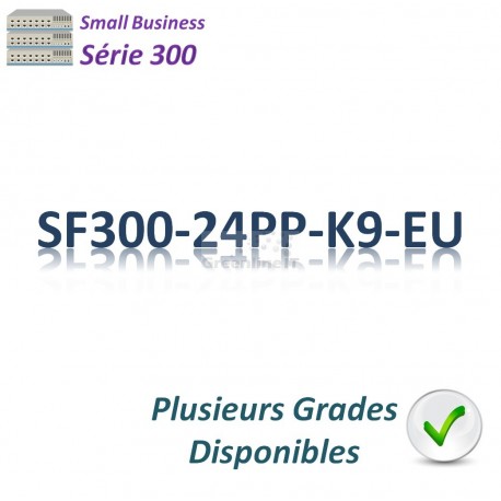 Small Business SF300 Switch 24x 10/100_2SFP combo_2G _PoE+(180w)